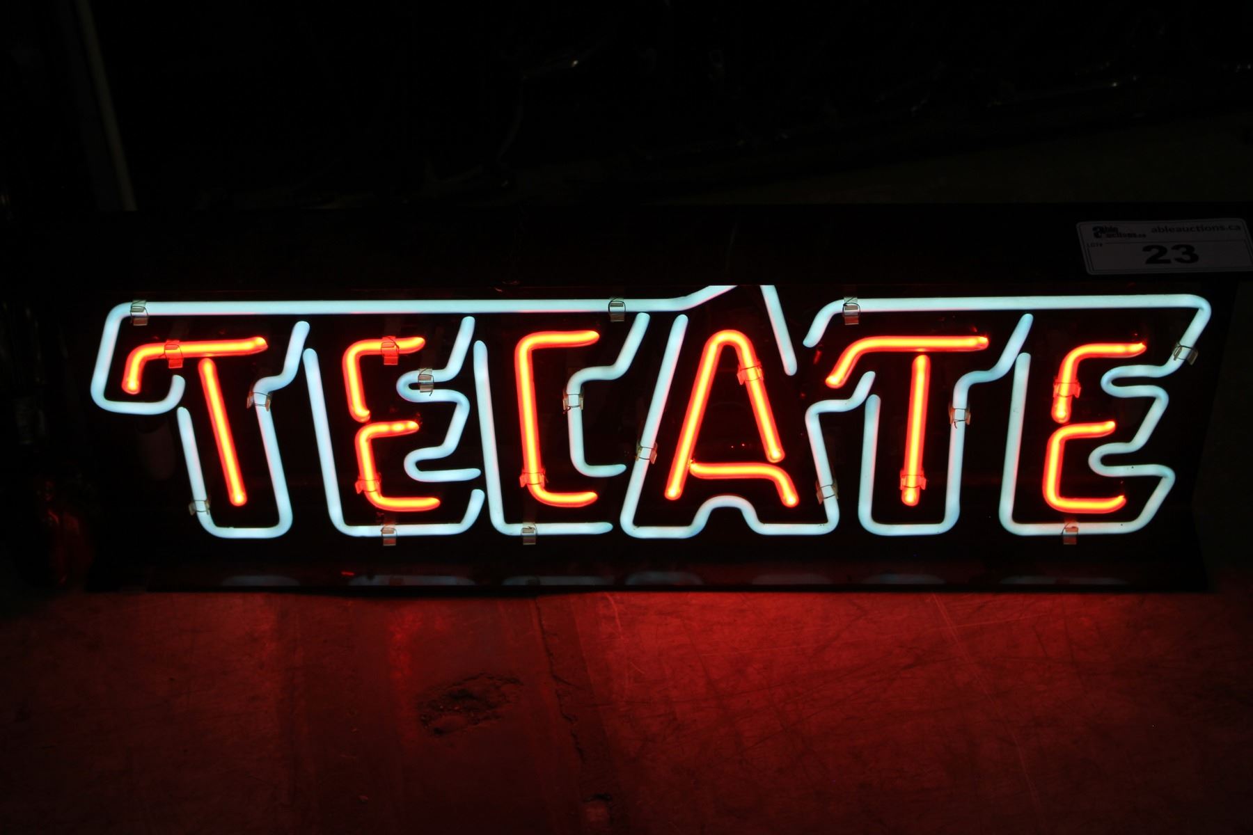 Tecate Script Logo Neon Sign